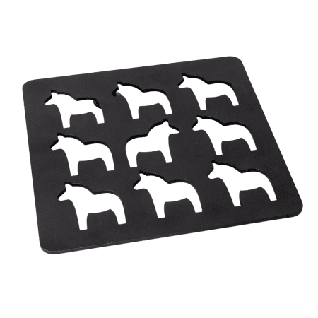 Skillet Coaster Spegels